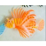 鱼缸造景装饰品夜光仿真狮子鱼景观水族仿真荧光水母硅胶仿真鱼