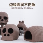 工厂直供 鱼缸造景水族箱装饰紫砂鱼虾异形躲避屋罐繁殖陶罐摆件