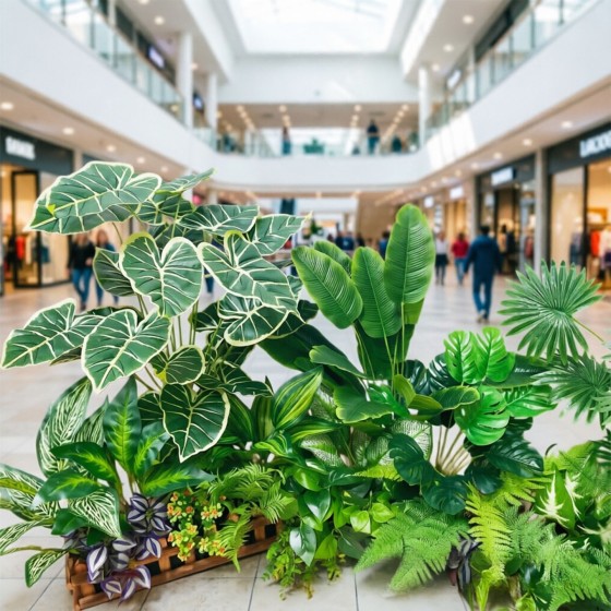假花室内外客厅仿真绿植落地高级逼真高端轻奢桌面植物组合造景