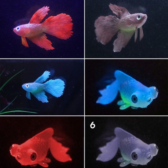 鱼缸造景水族箱装饰橡胶软体小假鱼塑料鱼小金鱼 鱼缸装饰吸盘鱼