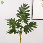仿真把束7头龟背叶 装饰绿植假叶子摆件 仿真植物美人蕉造景批发