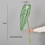 仿真叶片蔓绿绒彩芋叶火鹤叶水晶花烛客厅家居植物墙绿植造景装饰