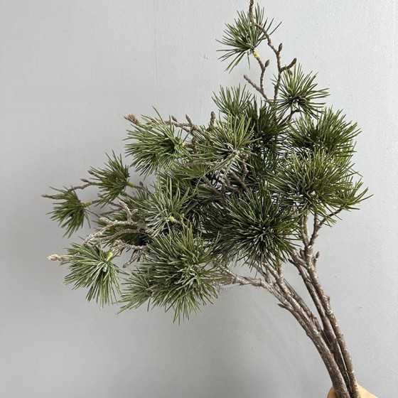 单支大松针 造景配材 仿真松树枝装饰植物松针家居装饰中式花艺