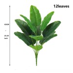 厂家直发仿真龟背叶芭蕉叶绿植造景落地盆栽家居装饰北欧风植物