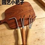 厂家批发家用农用五金园艺小耙子养花挖土松土户外携带方便不锈钢