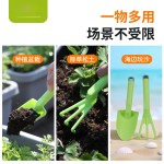 跨境工厂园艺工具三件套儿童铲子学生锄头塑料铲子儿童挖沙土赶海