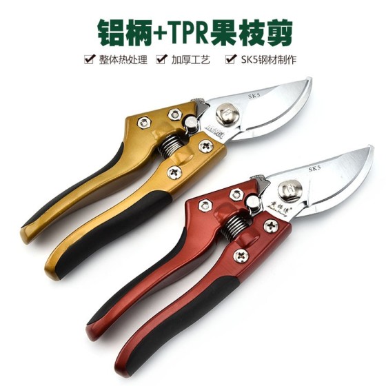 修枝剪果树剪刀剪枝器省力SK5钢树枝剪园艺剪刀园林工具花艺剪刀