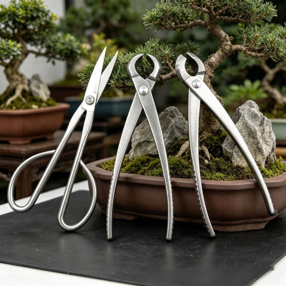 全钢8寸盆景专用套装园林钳剪树枝绿植叶芽剪球节钳斜口钳 砂光款