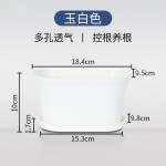 欧林泽跨境花盆塑料盆园艺带底托有孔塑料花盆园艺小花盆现货批发