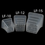 塑料LF控根网盆正方盆鱼缸水培定植篮固定生根盆蝴蝶兰花盆多孔盆