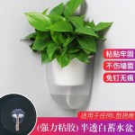 欧林泽厂家花盆直供K直角转角墙角转弯塑料壁挂式懒人自吸水花盆