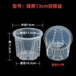 批发矮胖款高透明控根盆石斛多肉蝴蝶兰花盆青山盆打孔透气硬植杯