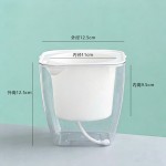 欧林泽方形透明懒人花盆加厚自吸水塑料花盆透明水培花盆家用装饰
