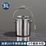 304不锈钢密封桶带扣提桶密封运输桶油桶送餐桶灭碳桶抽奶桶防漏