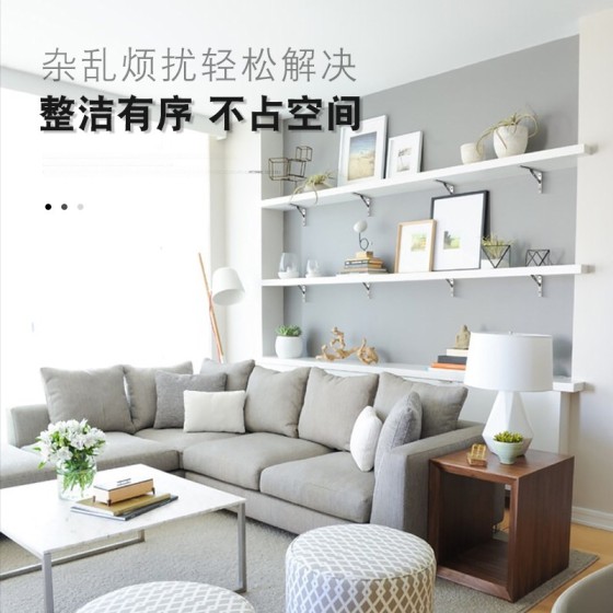 五钢加厚不锈钢三角支架焊接款层板托架可拆卸木板托架微波炉支架