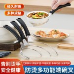 新款多功能不锈钢端碗叉砂锅微波炉烤炉防烫手神器夹碗夹盘碗托架