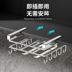 跨境案板砧板放置架不锈钢锅盖架子悬挂架多功能厨房用品收纳挂钩