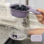 带手柄沥水篮洗水果迷你沥水碗双层家用厨房多功能客厅小果盘菜篮