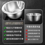 316不锈钢沥水盆沥水篮 食品级洗米筛淘米盆厨房淘米神器滤水篮