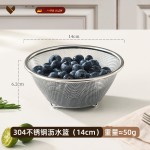 304不锈钢沥水篮家用打蛋盆厨房卡通迷你料理碗洗果蔬沥水盆套装