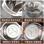 沥水篮不锈钢盆子套装加厚家用厨房淘米筛带盖洗菜盆漏盆多用盆