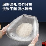 睿耐尔不锈钢簸箕加厚加宽洗米菜沥水篮密孔控水斜口不变形多功能
