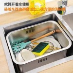 不锈钢长方形大容量家用洗碗碟沥水网篮种子盘网篮沥水洗菜水果篮