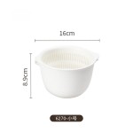 日本KM.6271双层水果篮子沥水篮塑料洗菜筐果蔬篮淘米篮厨房置物