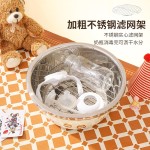 婴儿洗奶瓶专用盆316不锈钢洗菜盆烫洗奶嘴清洗盆消毒带盖可沥水