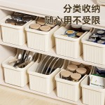 家用厨房厨具收纳盒多功能抽屉式锅盖置物架敞口带滑轮橱柜整理盒