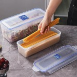 密封家用食品级杂粮厨房防潮收纳盒透明面条干货食品锁鲜储物盒