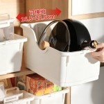 厨房锅具收纳盒锅盖调料置物架橱柜整理盒零食加大号下水槽储物架