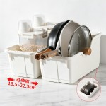 厨房锅具收纳盒锅盖调料置物架橱柜整理盒零食加大号下水槽储物架