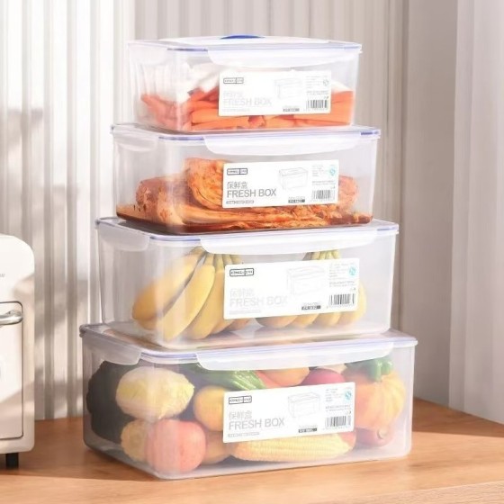 保鲜盒密封盒箱冰箱收纳盒食品级大容量商用塑料盒海参鱼胶泡发盒