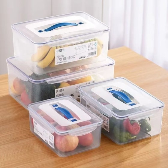 保鲜盒密封盒箱冰箱收纳盒食品级大容量商用塑料盒海参鱼胶泡发盒
