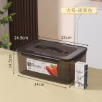 保鲜盒密封盒箱冰箱收纳盒食品级大容量商用塑料盒海参鱼胶泡发盒