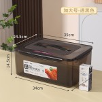 保鲜盒密封盒箱冰箱收纳盒食品级大容量商用塑料盒海参鱼胶泡发盒