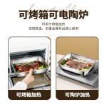 不锈钢备菜盘带盖家用冰箱保鲜盒商用大容量盒加厚冷冻冰鲜收纳