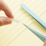 不锈钢镊子批发DIY彩色尖头弯头夹子马卡龙粉色睫毛手工手账镊子