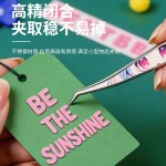 新款卡通手账造景专用镊子套装高精密不锈钢金羽海豚睫毛夹镊子