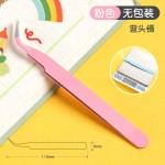 尖头手账镊子批发 不锈钢彩色1厘DIY弯头夹子手工工具 咕卡镊子