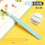 尖头手账镊子批发 不锈钢彩色1厘DIY弯头夹子手工工具 咕卡镊子