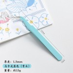 1.5厚不锈钢镊子马卡龙色夹手帐镊子不锈钢夹子弯头镊直头镊弯头
