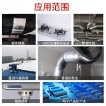 铝箔胶带无衬纸加厚加宽耐高温油烟机管道密封强力自粘补漏锡箔纸