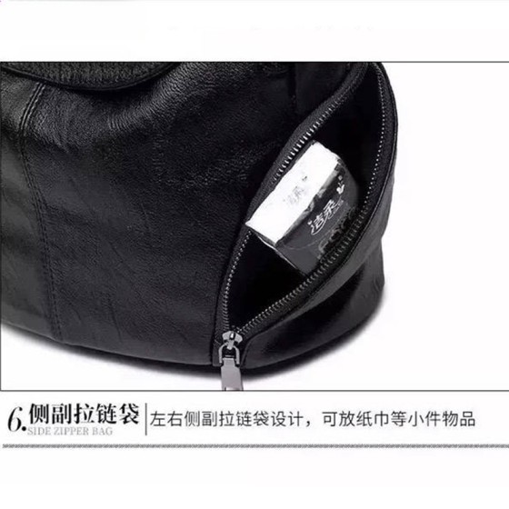 双肩包女书包休闲pu皮软皮背包女包可代贴标签工厂一件代发