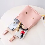女士双肩包2015新款撞色双搭扣小背包礼品小包Women's bag包