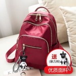 牛津布双肩包女2026新款潮女士韩版时尚百搭小包包帆布旅行背包女