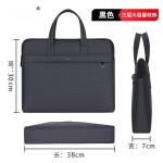公文包男款商务牛津布大容量手提袋文件包防水帆布办公会议文件袋