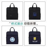 大容量竖款手提文件袋防水开会公文包牛津布会议资料包收纳袋