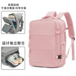 跨境男女通用双肩包商务通勤可压缩真空包大容量多层收纳电脑背包